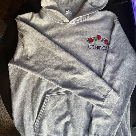 gucci champion hoodie grau|Gucci champion hoodie cheap.